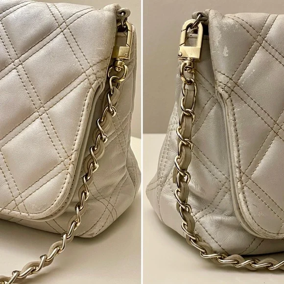 Vintage Chanel Quilted Leather Flap Bag - Light Grey - Picture 9 of 13